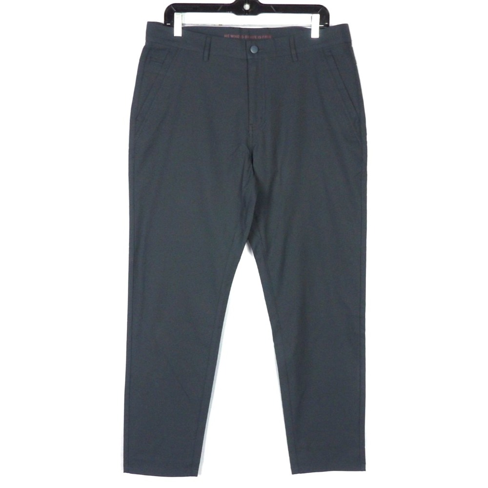 Marcus Pierce Gray Straight Leg Tech Performance Chino Pants Men's 34 X‎ 30